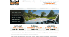 Desktop Screenshot of budjetwindscreens.com